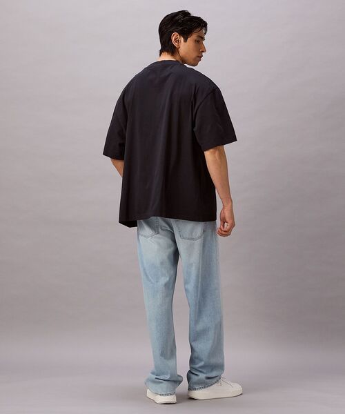 Calvin Klein(カルバン・クライン)の「リラックスピグメントダイTシャツ(Tシャツ/カットソー・メンズ・ダークブルー/オフホワイト/ブラック・S/M/L/XL)」の10枚目の写真