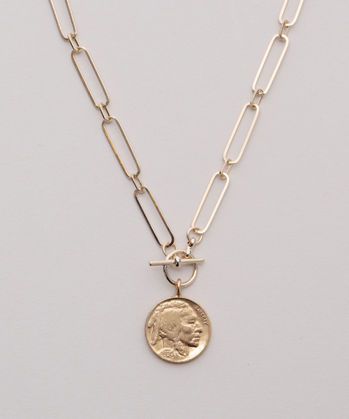 AP STUDIO(エーピーストゥディオ)の「【JANIS SAVITT/ジャニス・サビット】Lightweight chain coin Necklace(ネックレス・レディース・ゴールド・FREE)」の3枚目の写真