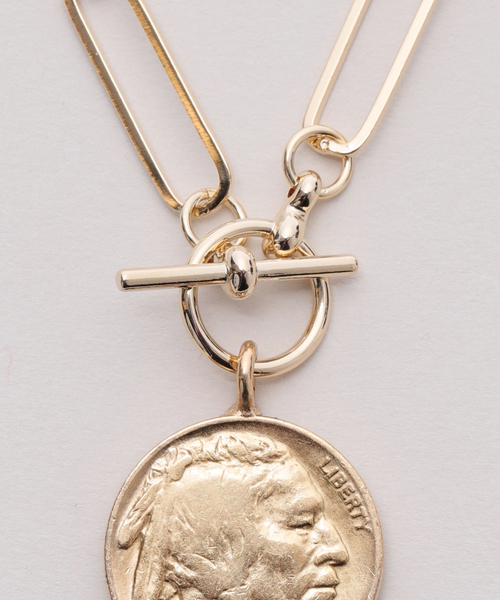AP STUDIO(エーピーストゥディオ)の「【JANIS SAVITT/ジャニス・サビット】Lightweight chain coin Necklace(ネックレス・レディース・ゴールド・FREE)」の7枚目の写真