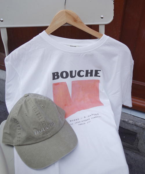 SLOBE IENA(スローブイエナ)の「BOUCHE SLOBE別注 LOGO TEE(Tシャツ/カットソー・レディース・オレンジ/ピンク/ホワイト・FREE)」の2枚目の写真