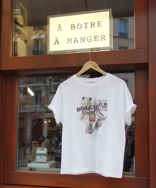 SLOBE IENA(スローブイエナ)の「BOUCHE SLOBE別注 LOGO TEE(Tシャツ/カットソー・レディース・オレンジ/ピンク/ホワイト・FREE)」の8枚目の写真
