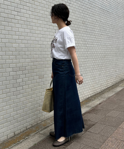 SLOBE IENA(スローブイエナ)の「BOUCHE SLOBE別注 LOGO TEE(Tシャツ/カットソー・レディース・オレンジ/ピンク/ホワイト・FREE)」の15枚目の写真