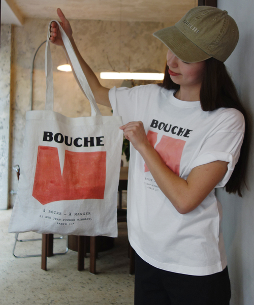 SLOBE IENA(スローブイエナ)の「BOUCHE SLOBE別注 LOGO TEE(Tシャツ/カットソー・レディース・オレンジ/ピンク/ホワイト・FREE)」の17枚目の写真