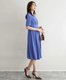 MK MICHEL KLEIN（エムケーミッシェルクラン）の「[イージーケア 洗える]タックデザインジャージーワンピース（ワンピース）」