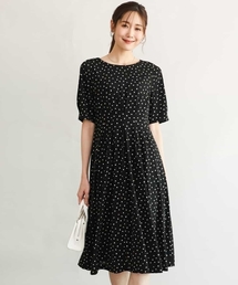 MK MICHEL KLEIN（エムケーミッシェルクラン）の「[イージーケア 洗える]タックデザインジャージーワンピース（ワンピース）」