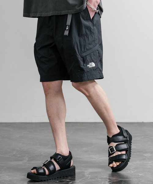 THE NORTH FACE WORKWAY SHORTS 接触冷感ロゴ刺繍ショートワイドパンツ