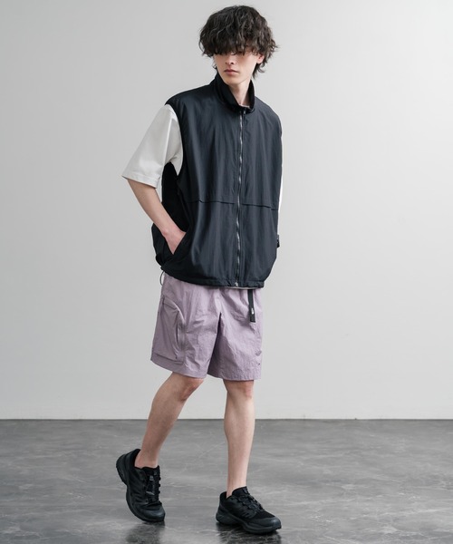 THE NORTH FACE（ザノースフェイス）の「THE NORTH FACE WORKWAY SHORTS 接触冷感ロゴ刺繍ショートワイドパンツ（その他パンツ・メンズ・ブラック/カーキ/ライラック・XL/L/M/XXL）」の16枚目の写真