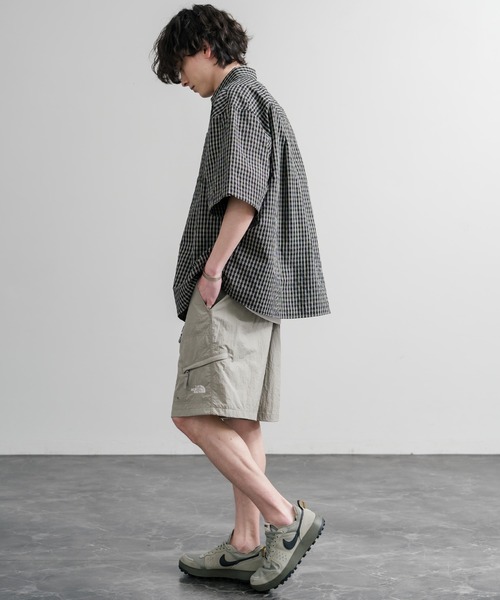 THE NORTH FACE（ザノースフェイス）の「THE NORTH FACE WORKWAY SHORTS 接触冷感ロゴ刺繍ショートワイドパンツ（その他パンツ・メンズ・ブラック/カーキ/ライラック・XL/L/M/XXL）」の10枚目の写真