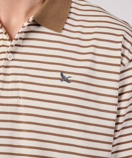 Eddie Bauer(エディーバウアー)の「ボーダー フィールド 半袖ポロシャツ(ポロシャツ・メンズ・ブラウン/ネイビー/ワインレッド・XXL/XL/L/M/S)」の15枚目の写真