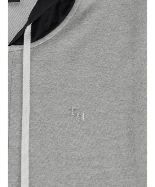 :ETHROF（イーサオブ）の「SLEEVELESS ZIP-UP HOODIE（ベスト・レディース・ブラック/ライトグレー・MEDIUM）」の15枚目の写真