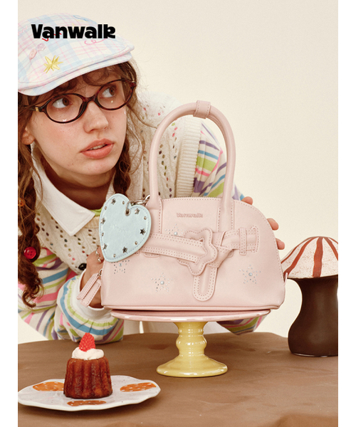 VANWALK（バンウォーク）の「Beads Star Tote Bag [Pink]（トートバッグ・レディース・ライトピンク・FREE）」の3枚目の写真