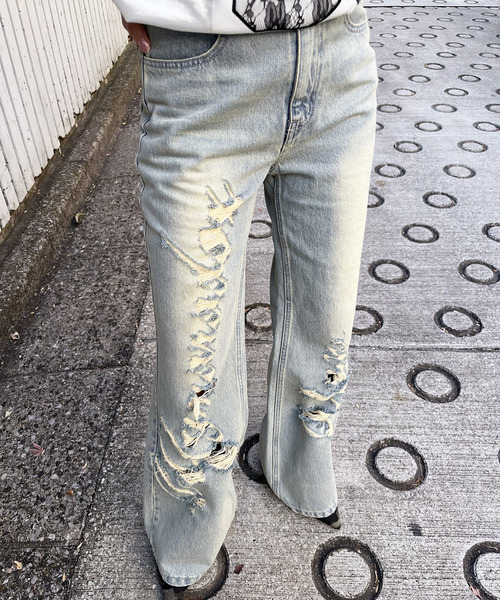 SPIRALGIRL（スパイラルガール）の「Mynaradox Avenデニムパンツ（デニムパンツ・レディース・ブラック/ブルー・SMALL/MEDIUM）」の3枚目の写真