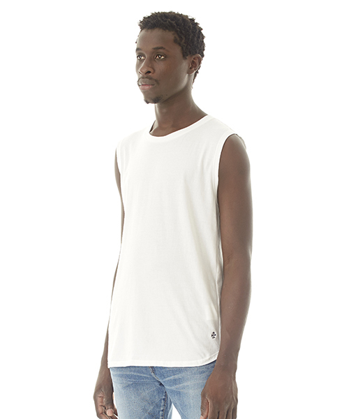 DAILY STANDARD by SANDINISTA(デイリースタンダードバイサンディニスタ)の「Cadet Sleeveless Tee / スリーブレストップ(タンクトップ・メンズ・ホワイト/ブラック/ヘザーグレー/ネイビー/チャコールグレー・X-SMALL/X-LARGE/MEDIUM/SMALL/LARGE)」の21枚目の写真