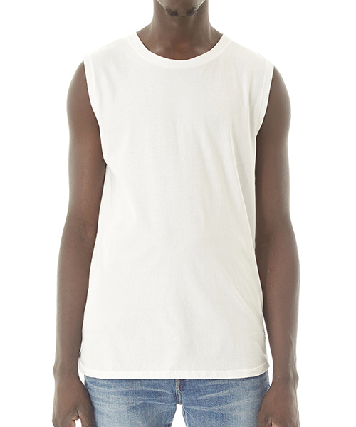 DAILY STANDARD by SANDINISTA(デイリースタンダードバイサンディニスタ)の「Cadet Sleeveless Tee / スリーブレストップ(タンクトップ・メンズ・ホワイト/ブラック/ヘザーグレー/ネイビー/チャコールグレー・X-SMALL/X-LARGE/MEDIUM/SMALL/LARGE)」の17枚目の写真