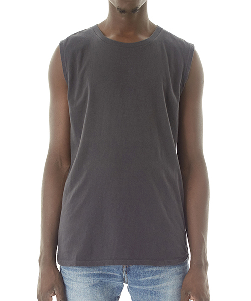 DAILY STANDARD by SANDINISTA(デイリースタンダードバイサンディニスタ)の「Cadet Sleeveless Tee / スリーブレストップ(タンクトップ・メンズ・ホワイト/ブラック/ヘザーグレー/ネイビー/チャコールグレー・X-SMALL/X-LARGE/MEDIUM/SMALL/LARGE)」の15枚目の写真