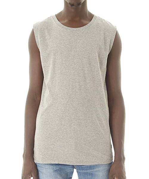 DAILY STANDARD by SANDINISTA(デイリースタンダードバイサンディニスタ)の「Cadet Sleeveless Tee / スリーブレストップ(タンクトップ・メンズ・ホワイト/ブラック/ヘザーグレー/ネイビー/チャコールグレー・X-SMALL/X-LARGE/MEDIUM/SMALL/LARGE)」の14枚目の写真