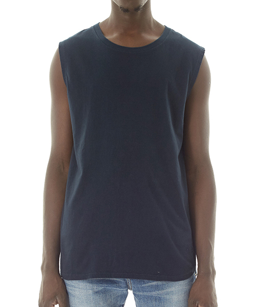 DAILY STANDARD by SANDINISTA(デイリースタンダードバイサンディニスタ)の「Cadet Sleeveless Tee / スリーブレストップ(タンクトップ・メンズ・ホワイト/ブラック/ヘザーグレー/ネイビー/チャコールグレー・X-SMALL/X-LARGE/MEDIUM/SMALL/LARGE)」の13枚目の写真