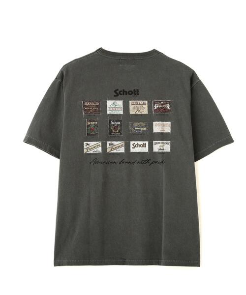 schott（ショット）の「Schott/ショット/T-SHIRT ARCHIVE TAG/アーカイブタグ Tシャツ（Tシャツ/カットソー・メンズ・ブラウン/ブラック/ホワイト・MEDIUM/XX-LARGE/X-LARGE/LARGE）」の13枚目の写真