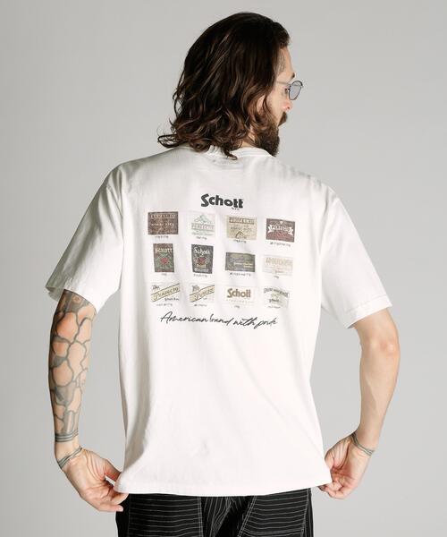 schott（ショット）の「Schott/ショット/T-SHIRT ARCHIVE TAG/アーカイブタグ Tシャツ（Tシャツ/カットソー・メンズ・ブラウン/ブラック/ホワイト・MEDIUM/XX-LARGE/X-LARGE/LARGE）」の16枚目の写真