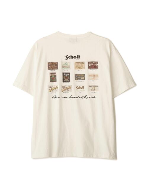 schott（ショット）の「Schott/ショット/T-SHIRT ARCHIVE TAG/アーカイブタグ Tシャツ（Tシャツ/カットソー・メンズ・ブラウン/ブラック/ホワイト・MEDIUM/XX-LARGE/X-LARGE/LARGE）」の20枚目の写真