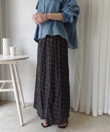 シアーランダムドットナロースカート