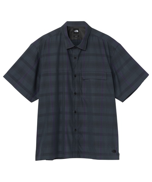 THE NORTH FACE（ザノースフェイス）の「ザ ノース フェイス THE NORTH FACE S/S Bould Check Shirt ショートスリーブボールドチェックシャツ（シャツ/ブラウス・メンズ・ブラック×グレー/ホワイト×グレー・SS/S/M/L/XL）」の2枚目の写真