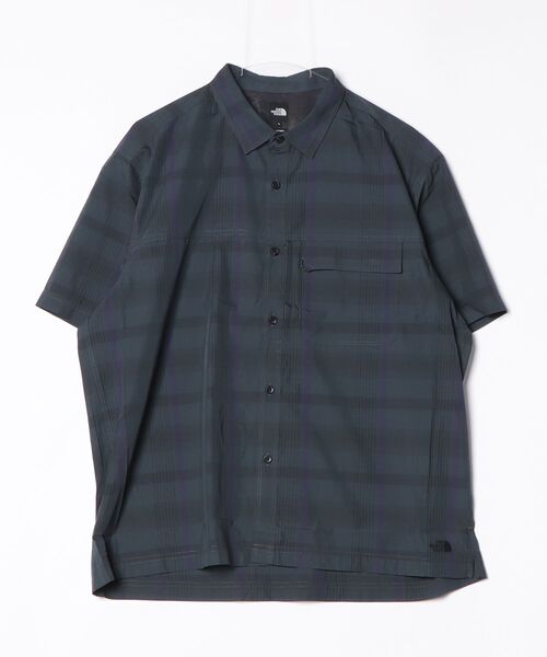 THE NORTH FACE（ザノースフェイス）の「ザ ノース フェイス THE NORTH FACE S/S Bould Check Shirt ショートスリーブボールドチェックシャツ（シャツ/ブラウス・メンズ・ブラック×グレー/ホワイト×グレー・SS/S/M/L/XL）」の5枚目の写真