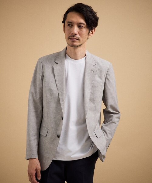 TAKEO KIKUCHI（タケオキクチ）の「【汗染み軽減/接触冷感】テーラード Tシャツ（Tシャツ/カットソー・メンズ・ホワイト/ダークブラウン/ネイビー・02/03/04）」の18枚目の写真