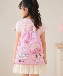 Mac-House（マックハウス）の「【EstherBunnyLittle/エスターバニーリトル】 3連キーホルダー付き キルティングナップサック（バックパック/リュック）」