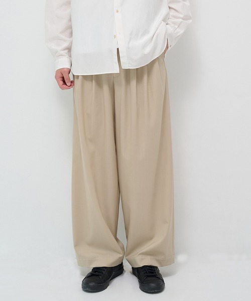 MARKAWARE/マーカウェア】TRIPLE PLEATED EASY TROUSERS/60/2