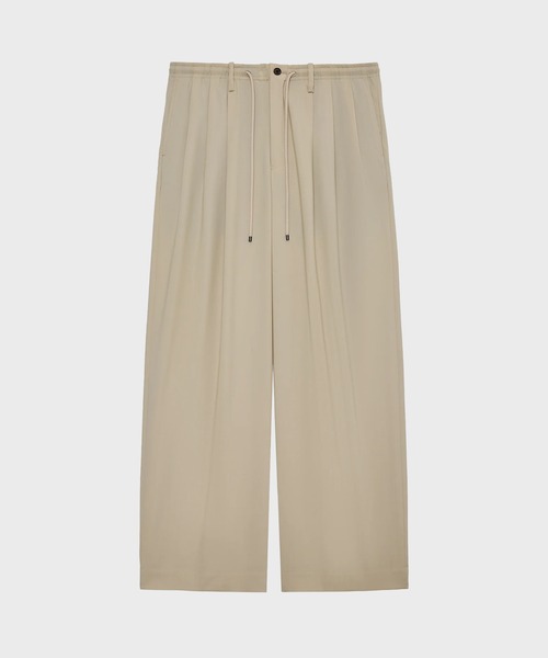 markaware(マーカウェア)の「【MARKAWARE/マーカウェア】TRIPLE PLEATED EASY TROUSERS/【軽涼ウール】/60/2オーガニック強燃ボイル3/2ツイル / トリプルプリーテッドイージートラウザーズ(スラックス・メンズ・ベージュ/ブラック・3/2/1)」の10枚目の写真