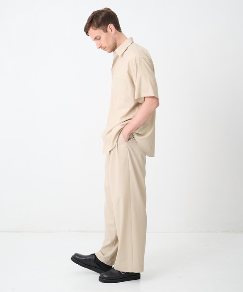 markaware(マーカウェア)の「【MARKAWARE/マーカウェア】TRIPLE PLEATED EASY TROUSERS/【軽涼ウール】/60/2オーガニック強燃ボイル3/2ツイル / トリプルプリーテッドイージートラウザーズ(スラックス・メンズ・ベージュ/ブラック・3/2/1)」の15枚目の写真