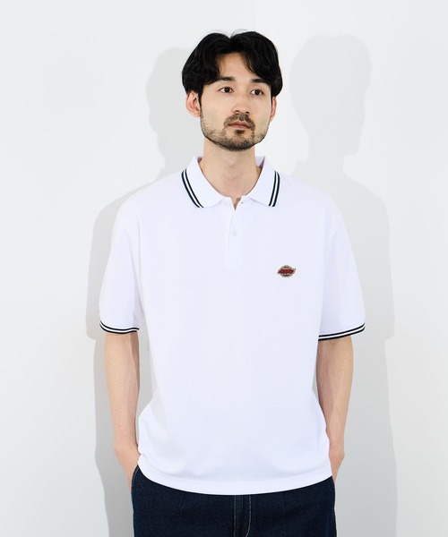 Genuine Dickies back‑cheer刺繍 рваный линелиb канко поло (короткий рукав)