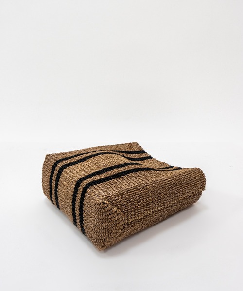 The Bagmati(ザバグマティ)の「【The Bagmati/ザバグマティ】マニラ麻かごバッグ メタルリング ストライプ柄(かごバッグ・レディース・ブラウン/ナチュラル・FREE)」の20枚目の写真