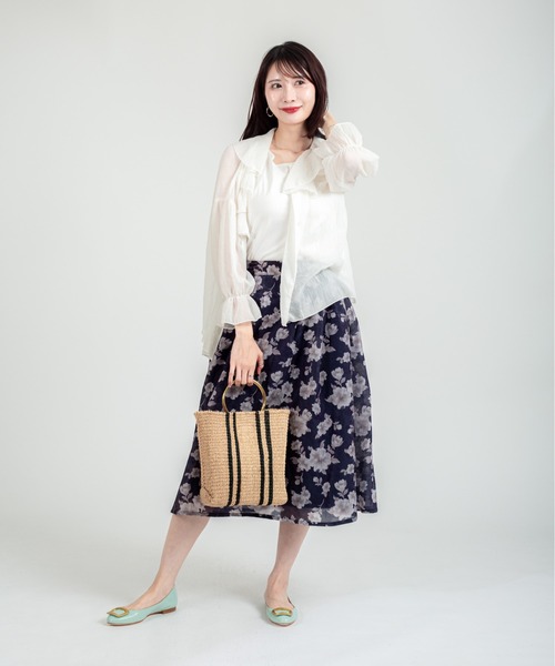 The Bagmati(ザバグマティ)の「【The Bagmati/ザバグマティ】マニラ麻かごバッグ メタルリング ストライプ柄(かごバッグ・レディース・ブラウン/ナチュラル・FREE)」の12枚目の写真