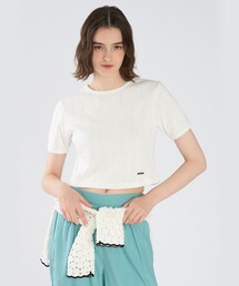 To b. by agnes b. | アイレット コットン ジャージー コンパクト 半袖 Tシャツ(Tシャツ/カットソー)