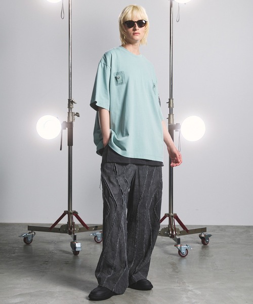 MAISON SPECIAL（メゾンスペシャル）の「《UNISEX》Fraise Layered Square Tank Top/フライスレイヤードスクエアタンクトップ【MAISON SPECIAL/メゾンスペシャル】（タンクトップ・メンズ・ホワイト/ブラック/チャコールグレー/グレー・0/2/1）」の7枚目の写真
