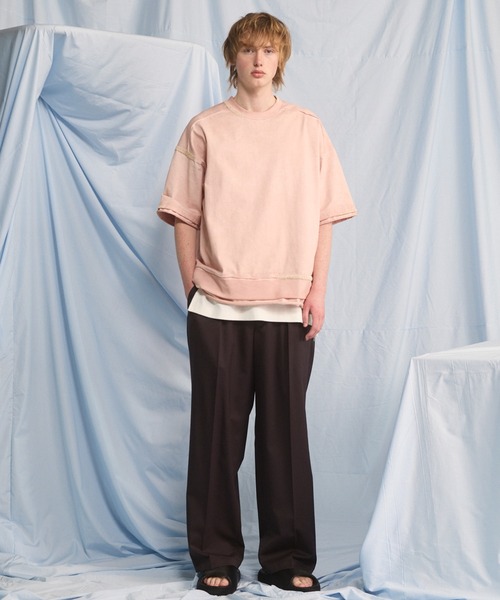 MAISON SPECIAL（メゾンスペシャル）の「《UNISEX》Fraise Layered Square Tank Top/フライスレイヤードスクエアタンクトップ【MAISON SPECIAL/メゾンスペシャル】（タンクトップ・メンズ・ホワイト/ブラック/チャコールグレー/グレー・0/2/1）」の10枚目の写真