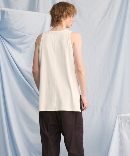 MAISON SPECIAL（メゾンスペシャル）の「《UNISEX》Fraise Layered Square Tank Top/フライスレイヤードスクエアタンクトップ【MAISON SPECIAL/メゾンスペシャル】（タンクトップ・メンズ・ホワイト/ブラック/チャコールグレー/グレー・0/2/1）」の20枚目の写真