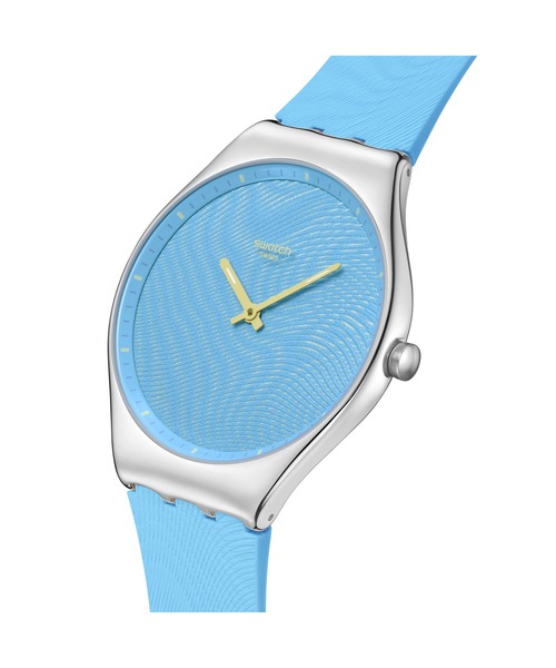 SWATCH(スウォッチ)の「IRIDESCENTLY BLUE/PEACH(アナログ腕時計・レディース・オレンジ/ブルー・FREE)」の3枚目の写真