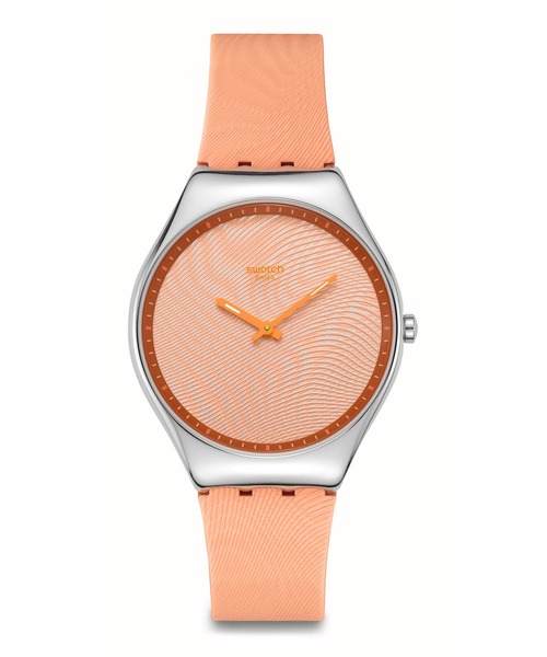 SWATCH(スウォッチ)の「IRIDESCENTLY BLUE/PEACH(アナログ腕時計・レディース・オレンジ/ブルー・FREE)」の9枚目の写真