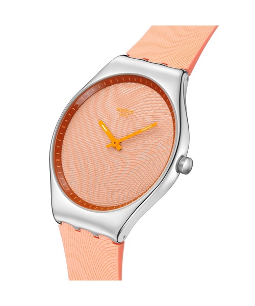 SWATCH(スウォッチ)の「IRIDESCENTLY BLUE/PEACH(アナログ腕時計・レディース・オレンジ/ブルー・FREE)」の10枚目の写真