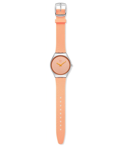 SWATCH(スウォッチ)の「IRIDESCENTLY BLUE/PEACH(アナログ腕時計・レディース・オレンジ/ブルー・FREE)」の11枚目の写真