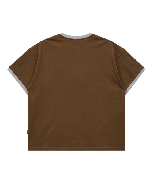 HOODHOOD(フッドフッド)の「【UNISEX】HOODHOOD/STRESSリンガーTシャツ(Tシャツ/カットソー・レディース・ブラウン/イエロー・MEDIUM)」の6枚目の写真