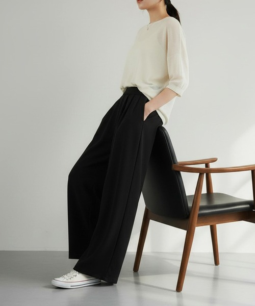 Nunc.(ヌンク)の「ノルディスワイドパンツ(その他パンツ・レディース・チャコールグレー/ベージュ/オフホワイト/ブラック・FREE)」の18枚目の写真