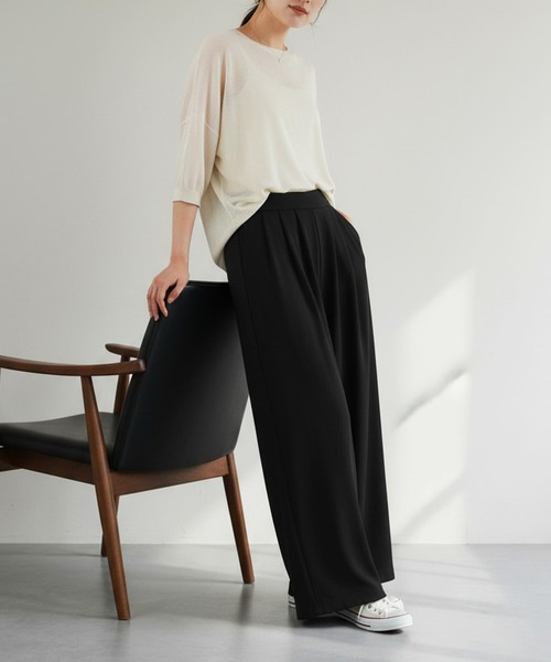 Nunc.(ヌンク)の「ノルディスワイドパンツ(その他パンツ・レディース・チャコールグレー/ベージュ/オフホワイト/ブラック・FREE)」の19枚目の写真