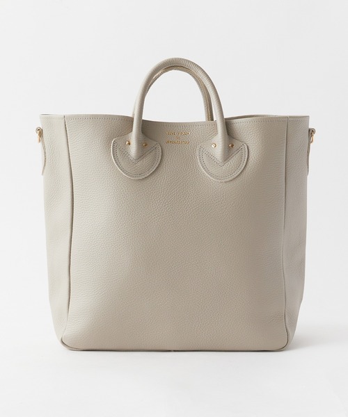 YOUNG&OLSEN The DRYGOODS STORE(ヤングアンドオルセン)の「YOUNG & OLSEN/ヤングアンドオルセン EMBOSSED LEATHER D TOTE M シボレザー トートバッグ 2WAYハンドバッグ(トートバッグ・レディース・ブラウン/ベージュ/ブラック・FREE)」の3枚目の写真