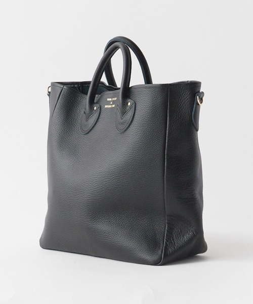 YOUNG&OLSEN The DRYGOODS STORE(ヤングアンドオルセン)の「YOUNG & OLSEN/ヤングアンドオルセン EMBOSSED LEATHER D TOTE M シボレザー トートバッグ 2WAYハンドバッグ(トートバッグ・レディース・ブラウン/ベージュ/ブラック・FREE)」の14枚目の写真