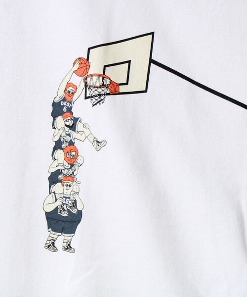 FREDY MAC（フレディーマック）の「【Duckster/ダックスター】16/-天竺DUNKルーズTEE（Tシャツ/カットソー・メンズ・ホワイト・M）」の4枚目の写真