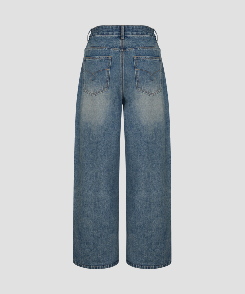 Verdnt（バーダント）の「ボタンスカートレイヤードデニムパンツ[ダークブルー]（デニムパンツ・レディース・その他・SMALL/MEDIUM）」の6枚目の写真